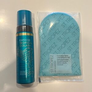 NWOT St. Tropez Self Tan Express Tropical Colada + Applicator Mitt SEALED